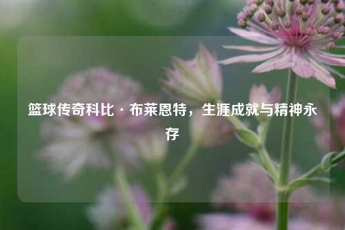 篮球传奇科比·布莱恩特，生涯成就与精神永存