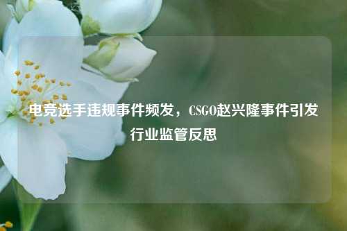 电竞选手违规事件频发，CSGO赵兴隆事件引发行业监管反思