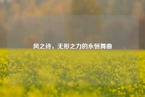 风之诗，无形之力的永恒舞曲