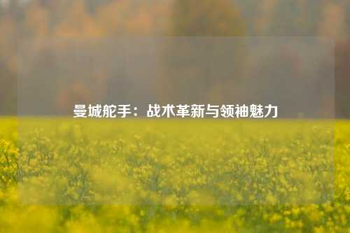 曼城舵手：战术革新与领袖魅力